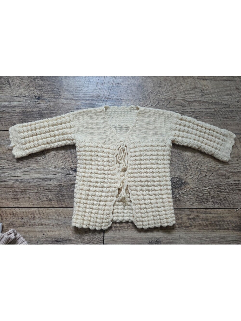 Toddler 2t handmade crochet sweater cardigan